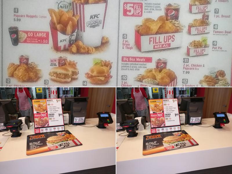 KFC Menu