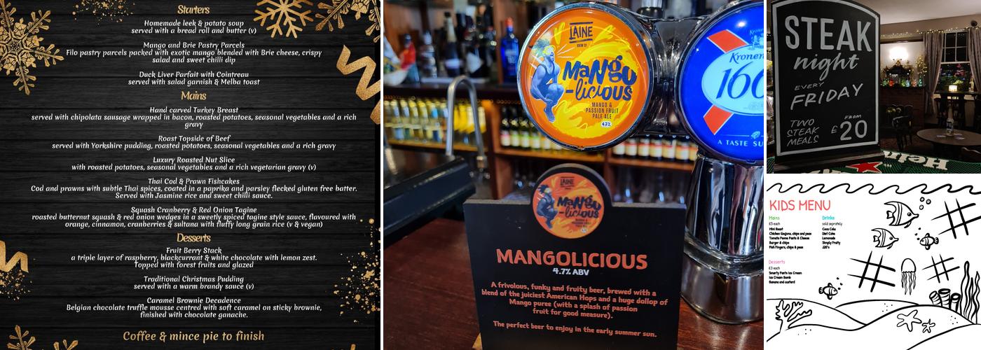 The White Horse Menu