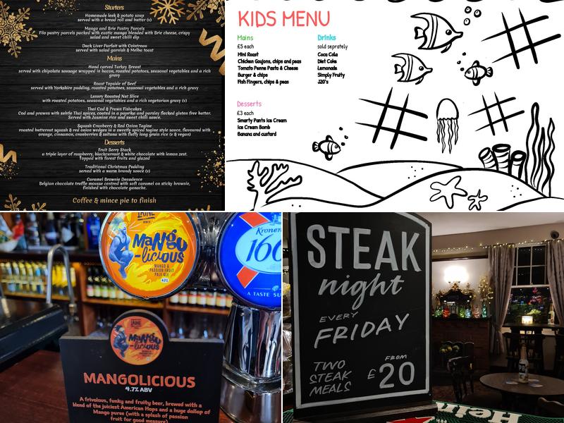 The White Horse Menu