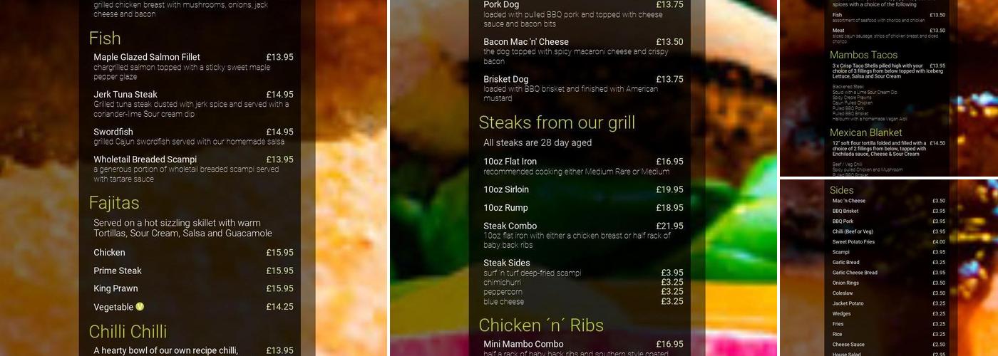 Mambo Jambo Menu