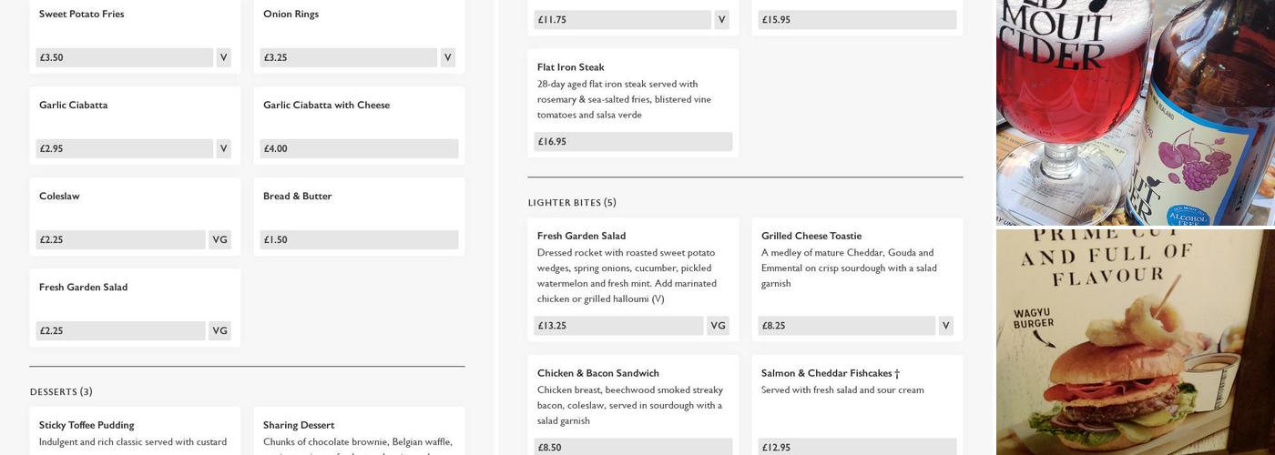 Compleat Angler Menu