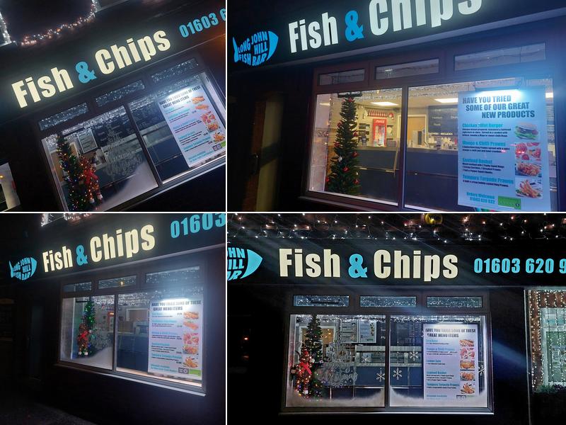 Long John Hill Fish Bar Menu