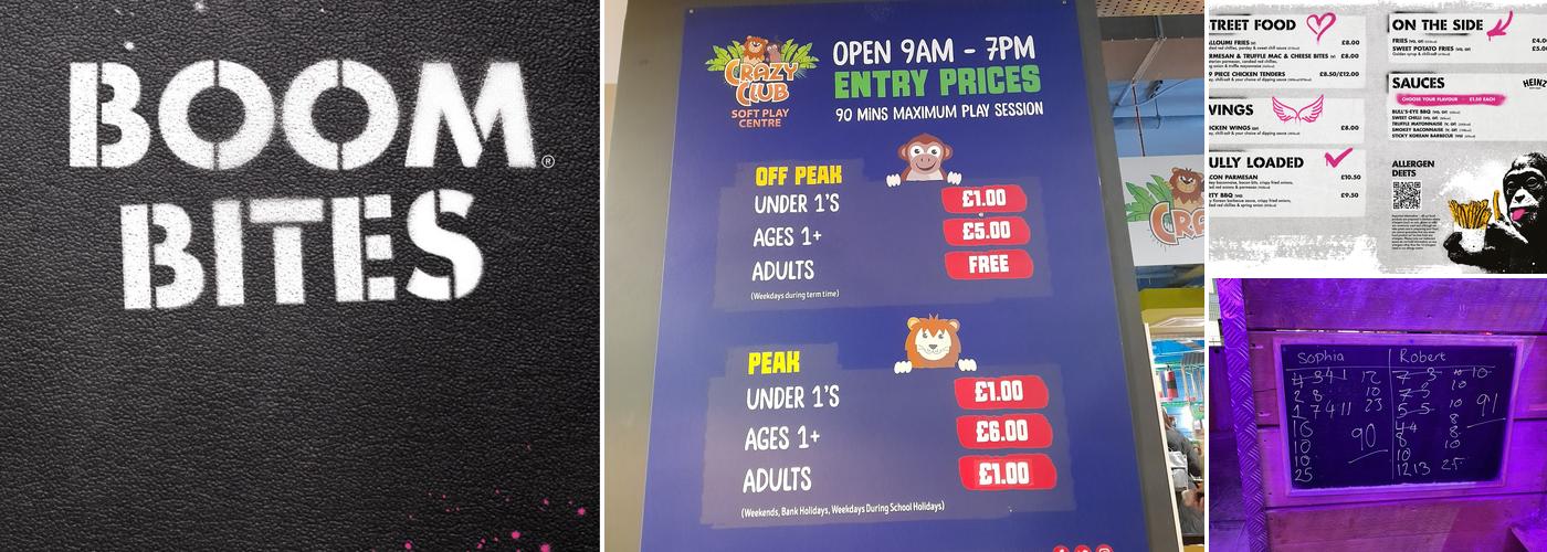 Boom Battle Bar Norwich Menu