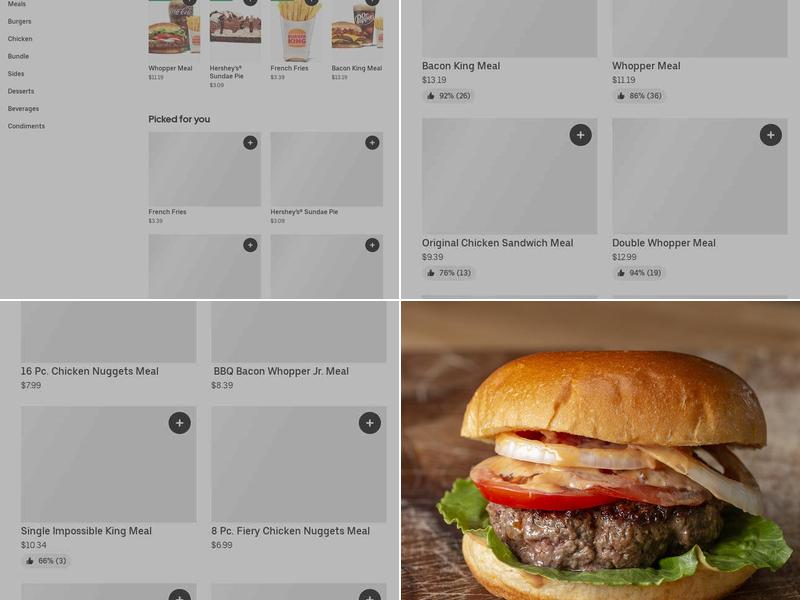 Burger King Menu
