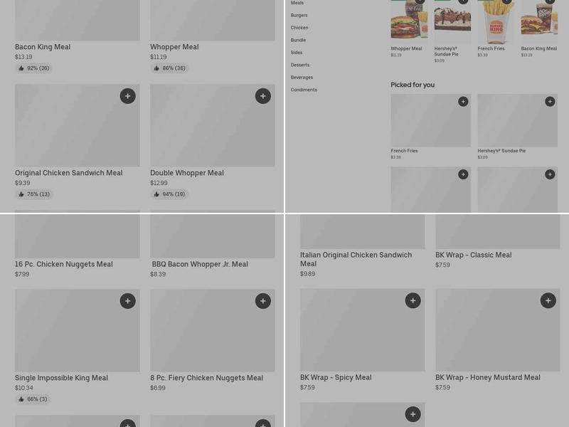 Burger King Menu