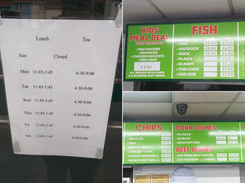 Happy Fish & Chips Menu