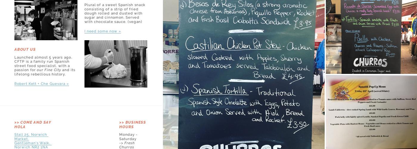 Churros For The People Menu