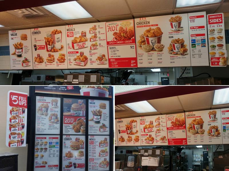 KFC Menu