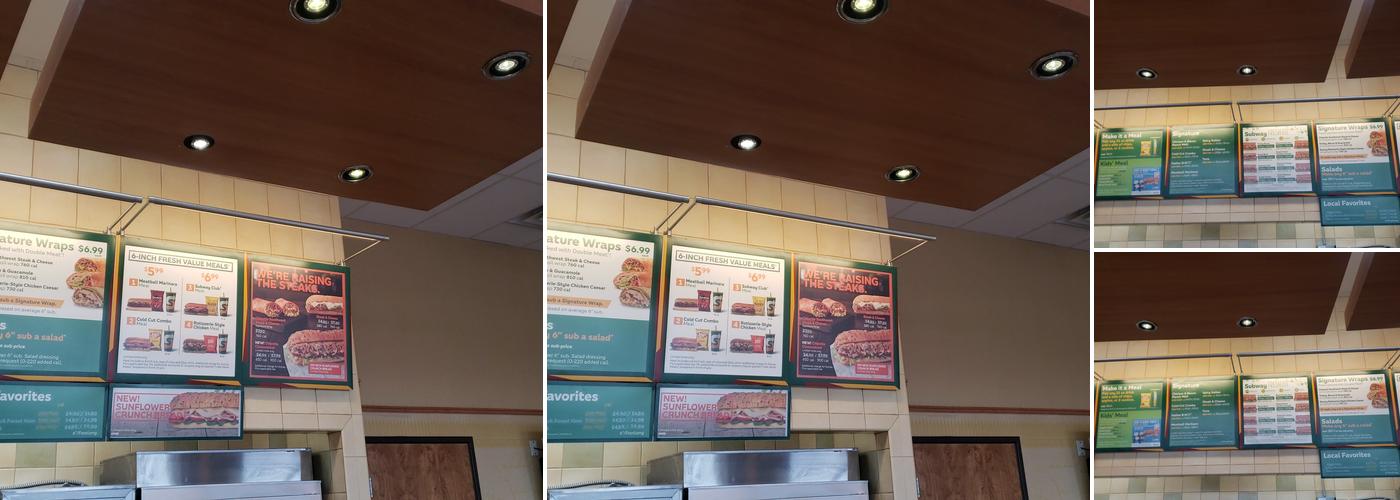 SUBWAY Menu