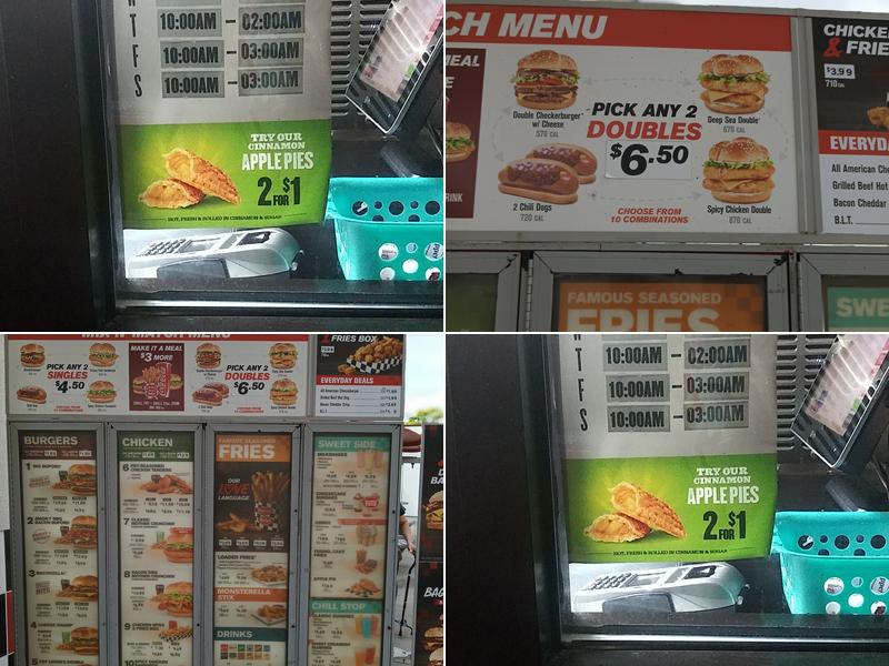 Checkers Menu