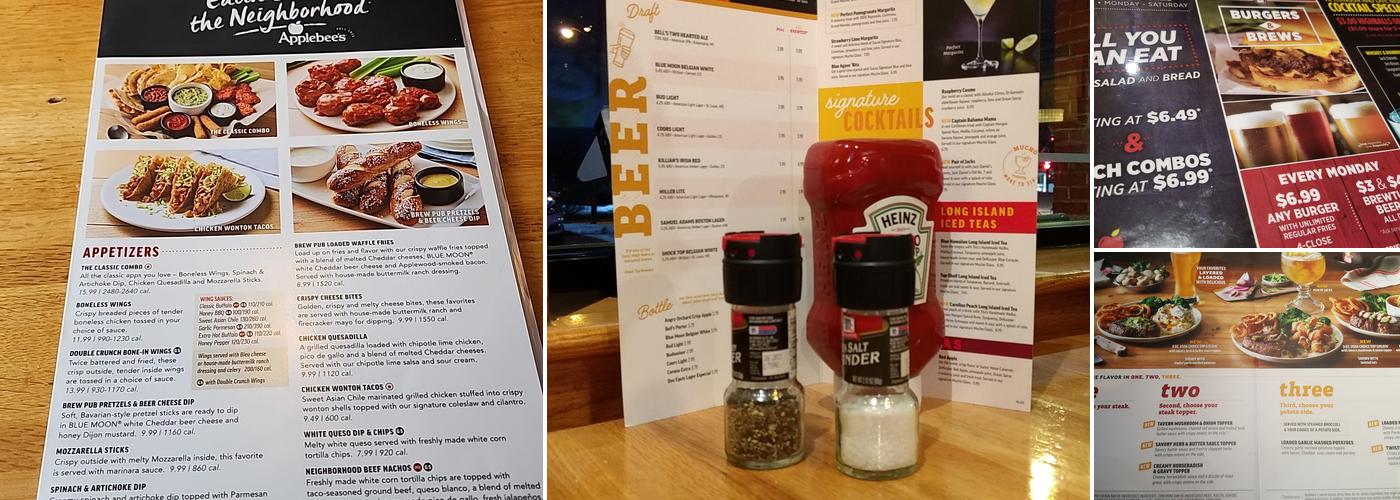 Applebee's Grill + Bar Menu