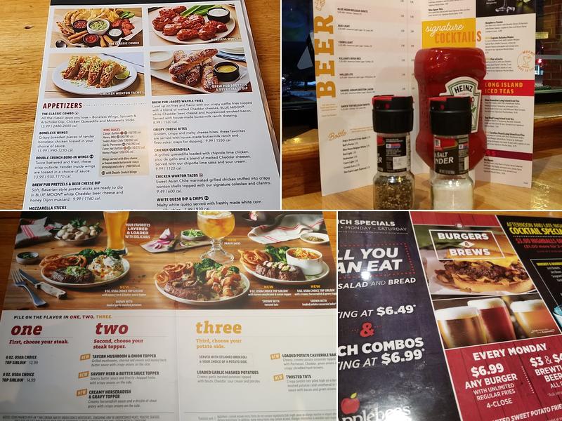Applebee's Grill + Bar Menu