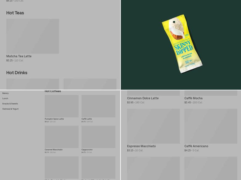 Starbucks Menu