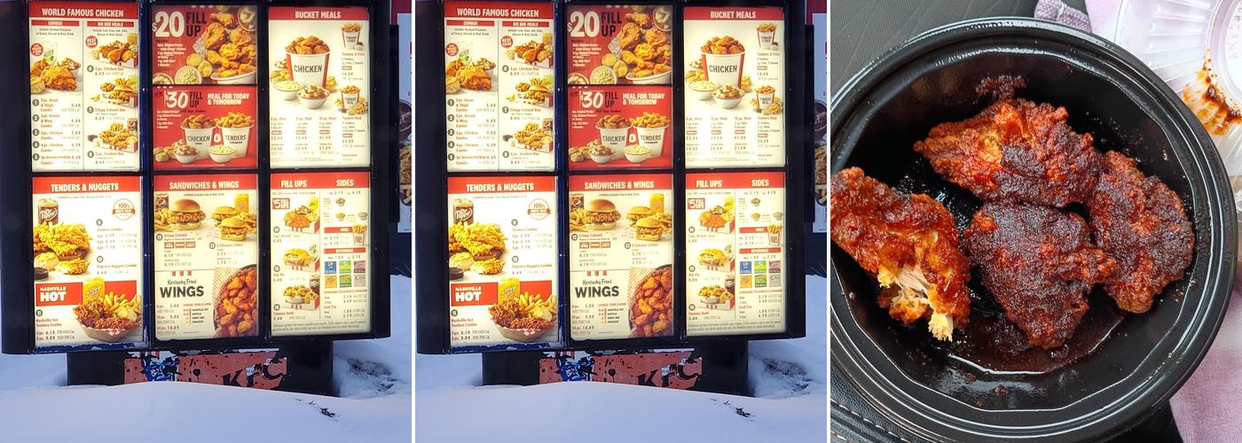 KFC Menu