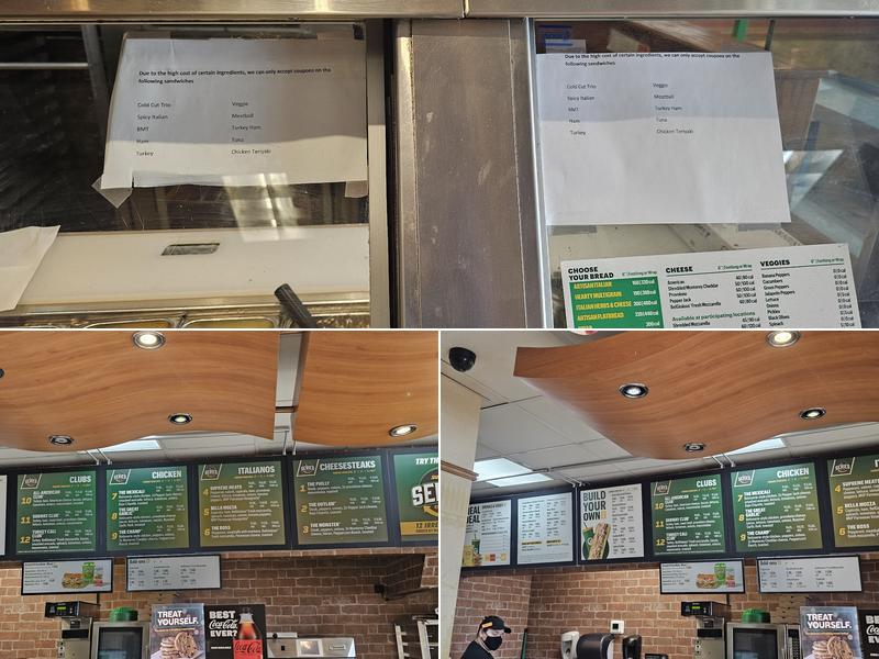 Subway Menu