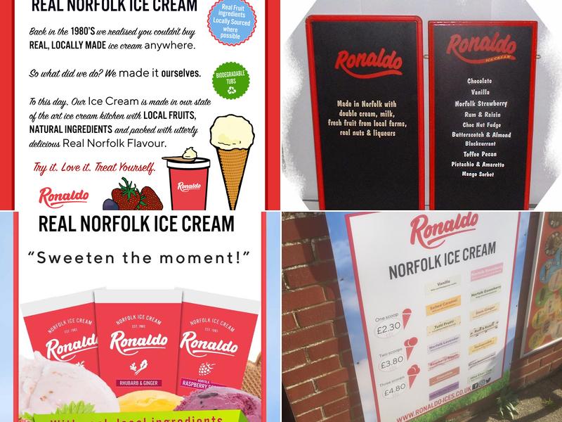 Ronaldo Ices Ltd Menu