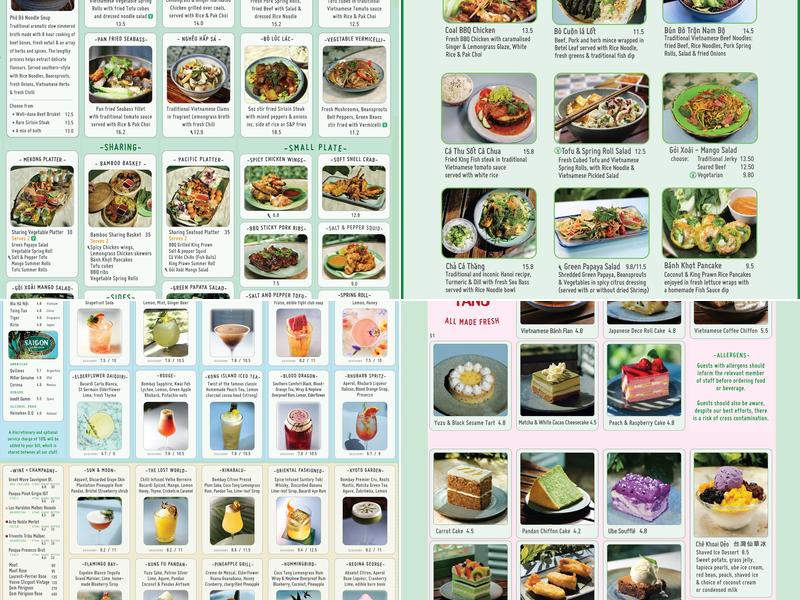 Cafe Coco Tang Menu
