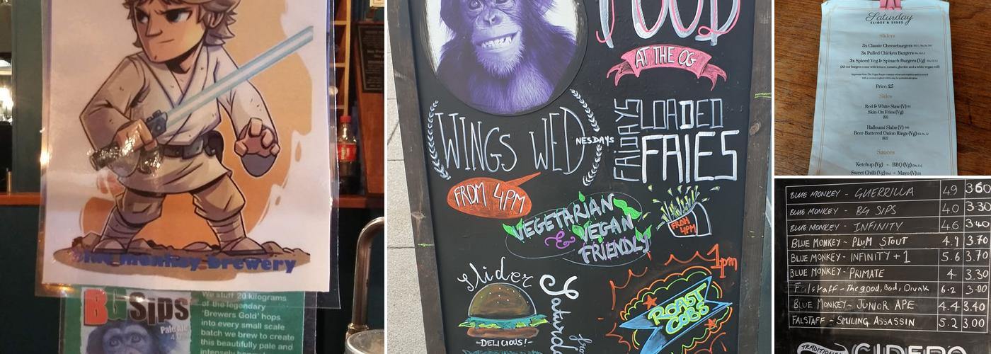 The Organ Grinder Menu