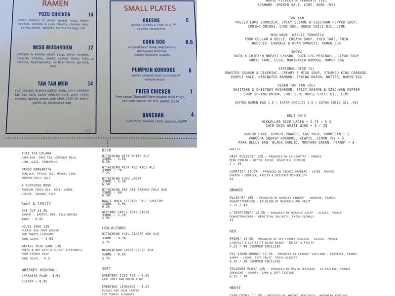 Everyday People Menu