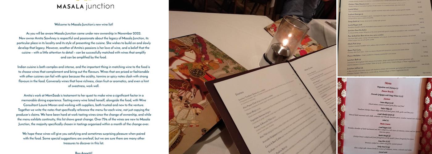 Masala Junction Restaurant Menu