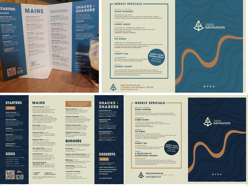 Trent Navigation Inn Menu