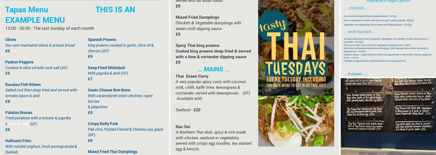 The Woodlark Inn Menu