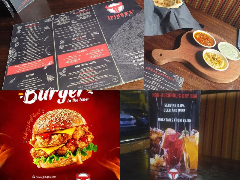 Jpingo's Flame Grill Pizza Steakhouse Nottingham Menu