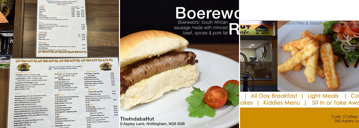 The Indaba Hut Café Menu