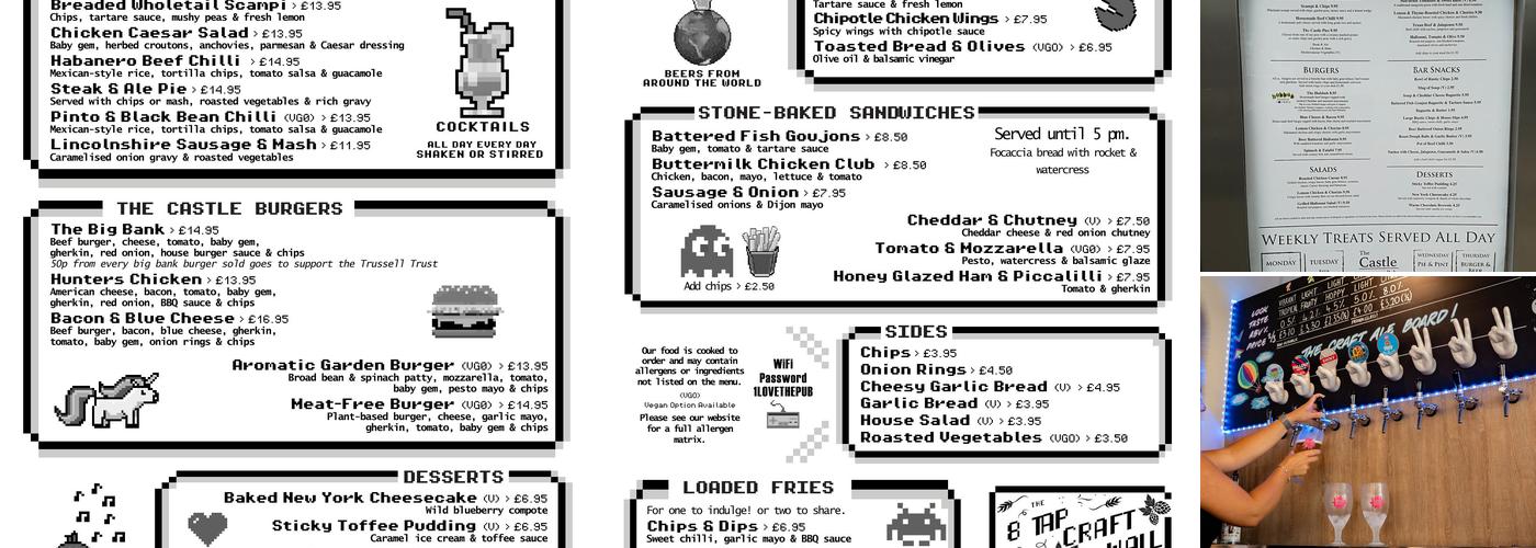 The Castle - Pub and Kitchen Menu