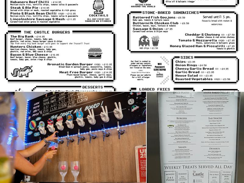 The Castle - Pub and Kitchen Menu