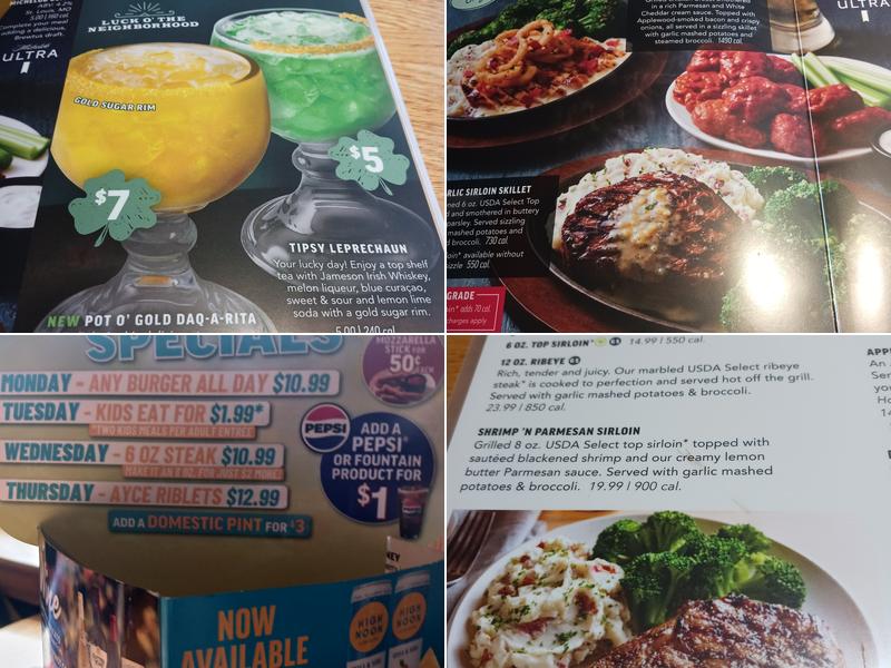 Applebee's Grill + Bar Menu