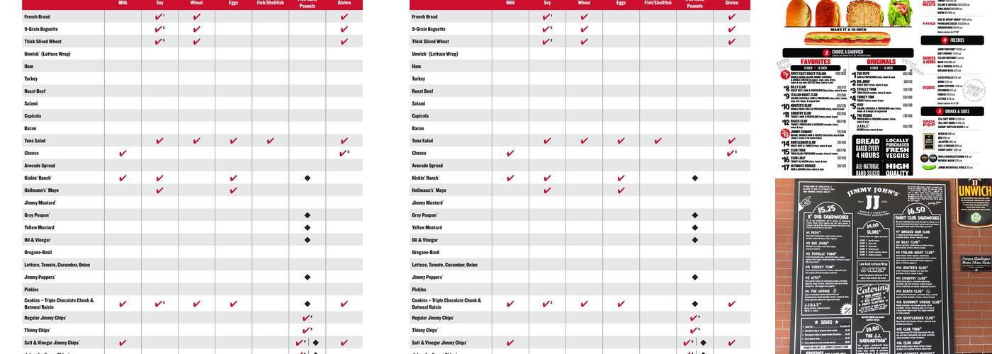 Jimmy John's Menu