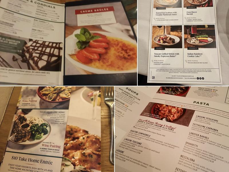 Carrabba's Italian Grill Menu