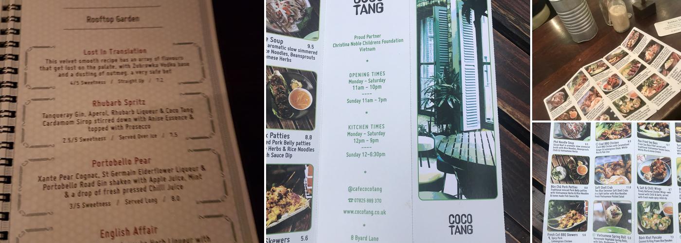 House of Coco Tang Menu