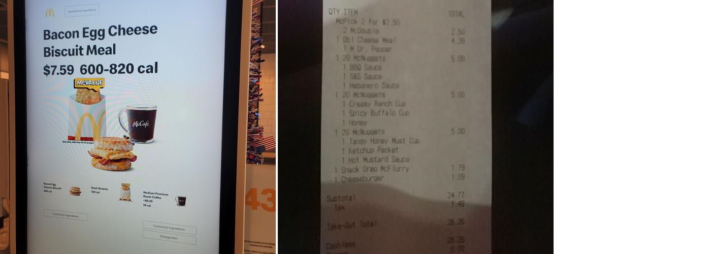 McDonald's Menu