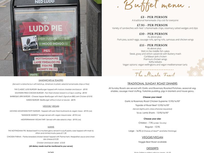 The Ned Ludd Menu