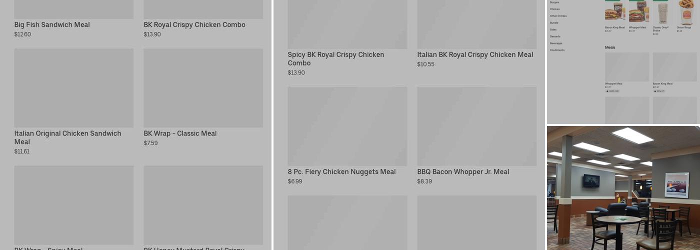 Burger King Menu