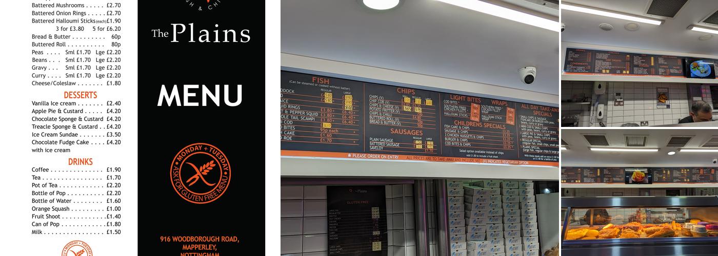 Plains Fish Bar Menu