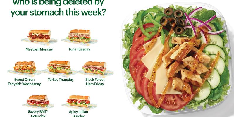 Subway Menu