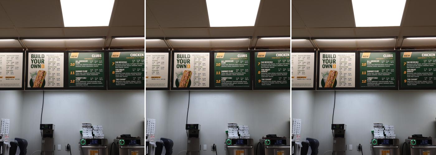 Subway Menu
