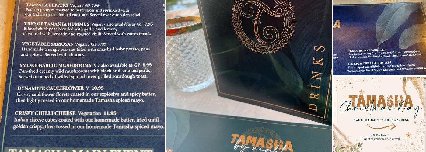 Tamasha Grill Menu