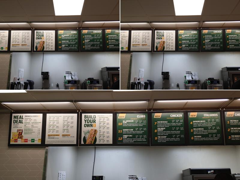 Subway Menu