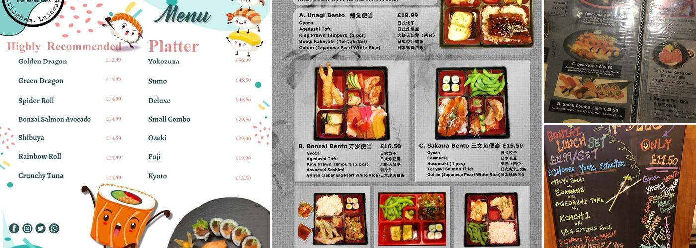 Bonzai Sushi & Noodle Bar Menu