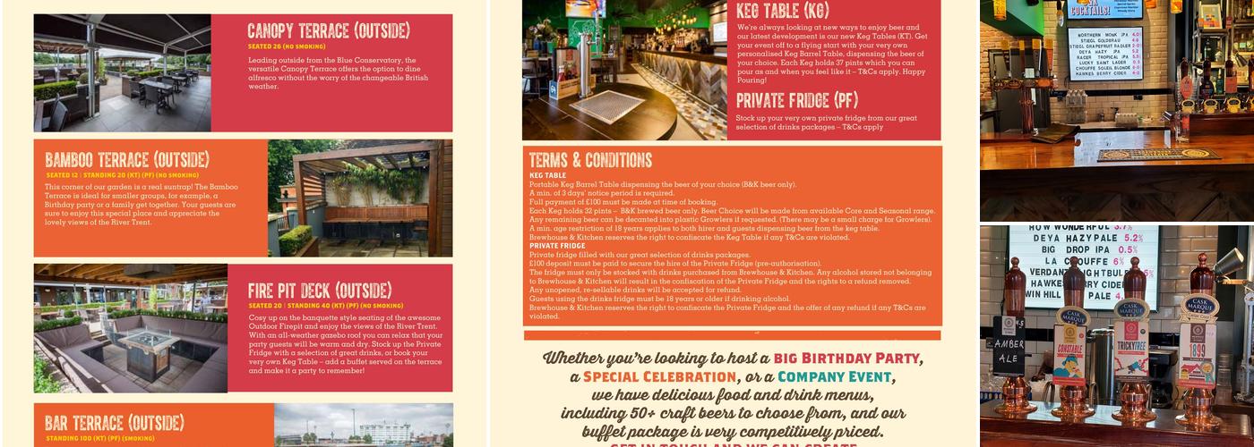 Brewhouse & Kitchen - Nottingham Menu