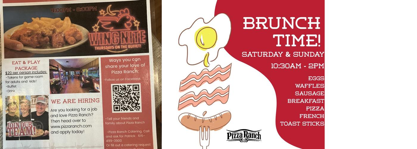 Pizza Ranch Menu