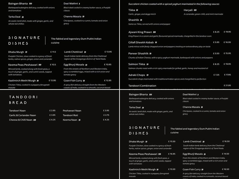 4550 Miles From Delhi Menu