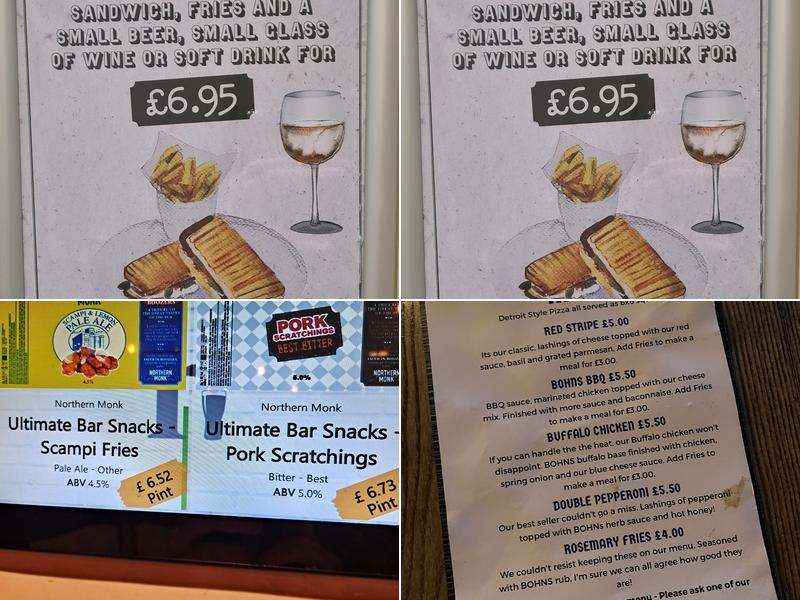 The Tap House Notts Menu