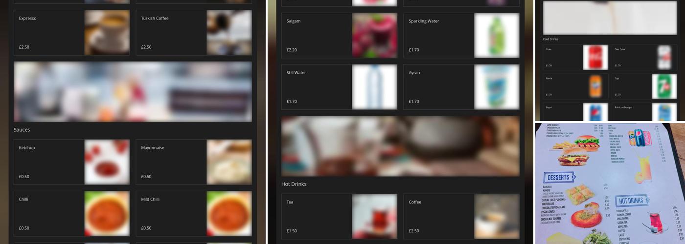 Tipoo Turkish Restaurant Menu