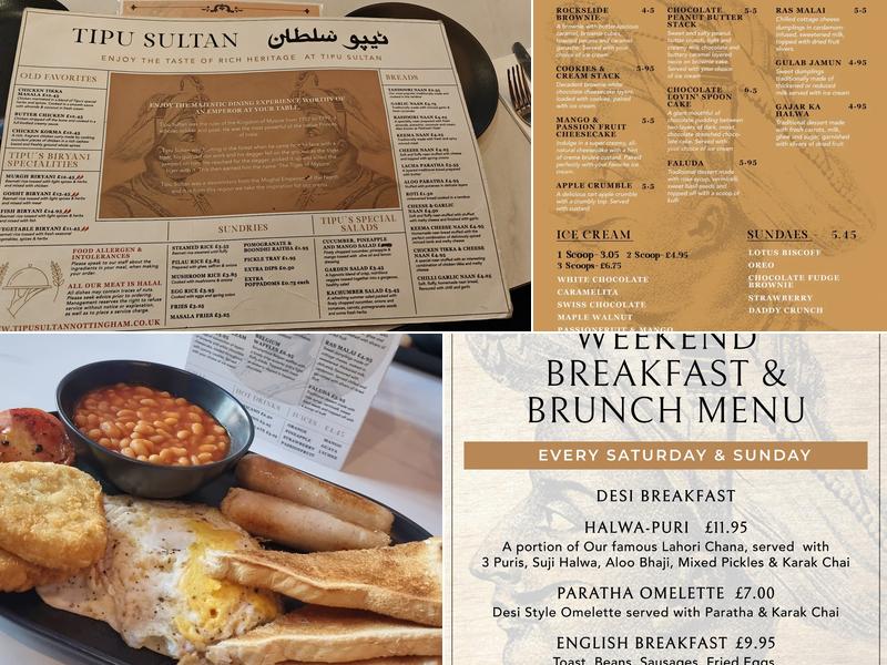 Tipu Sultan Menu
