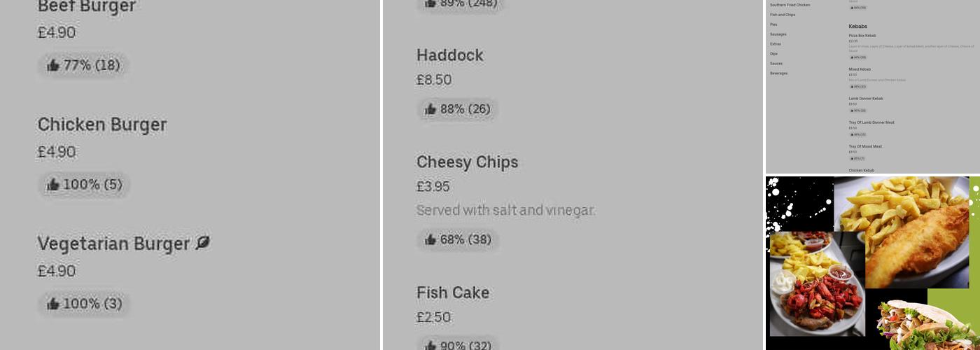 Bridgford Fish Bar Menu
